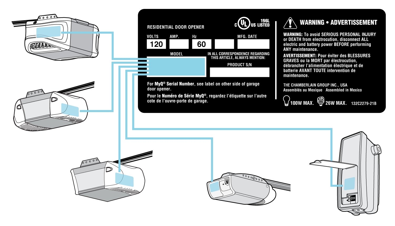 Locate Model Number Chamberlain Group