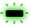 Blinking green LED icon