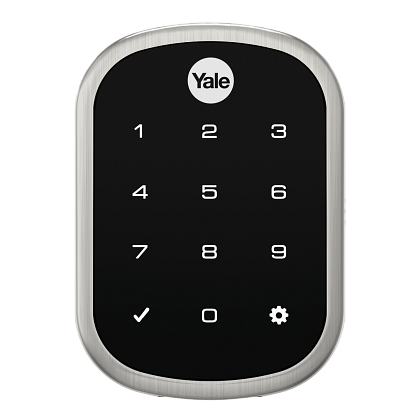 myQ Lock deadbolt, satin nickel