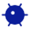 Blinking blue LED icon