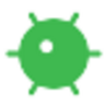 Blinking green LED icon