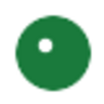 Solid green LED icon