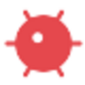 Blinking red LED icon