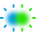 Integrated Camera LED light blinking blue and green