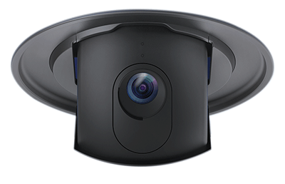 Integrated Camera with blinking blue LED light