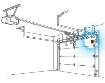 myQ Hub door sensor location