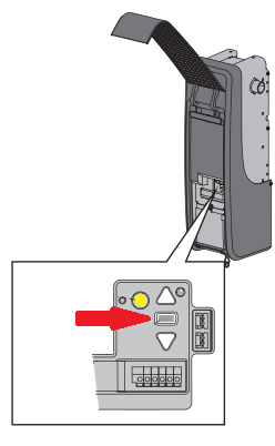 Wall Mounted Garage Door Opener LED Light Location